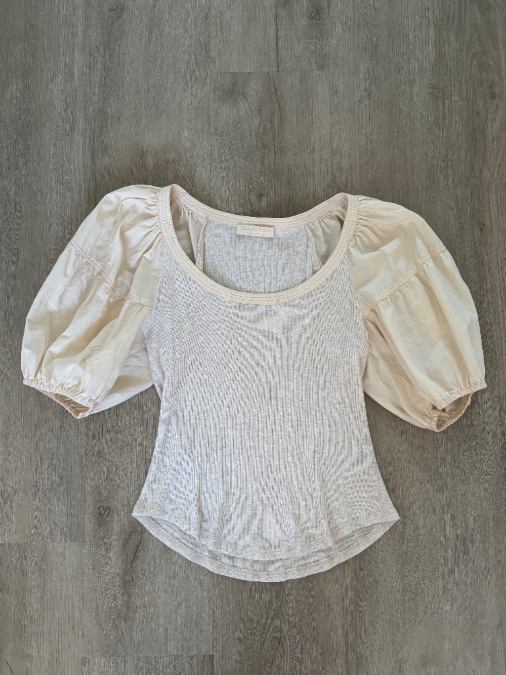Ulla Johnson Cream Puff Sleeve Crop
